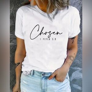 NWOT Chosen Print T-Shirt, Short Sleeve Crew Neck